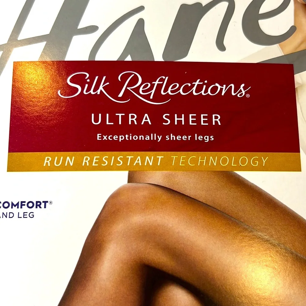 🆕Hanes Silk Reflections Ultra Sheer in Little Color